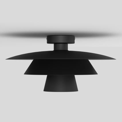 Plafonnier PLATO 1xE27/15W/230V Ø 38 cm noir