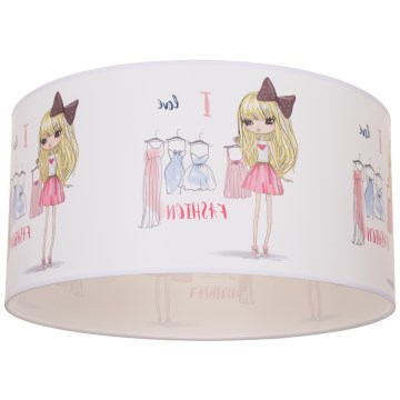 Plafonnier pour chambre d'enfant GIRLS VIBES 1xE27/60W/230V Ø 40 cm I love fashion
