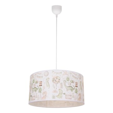 Plafonnier pour chambre d'enfant KIDS ROOM 1 x E27 / 60 W / 230 V, Ø 40 cm, motif dinosaure