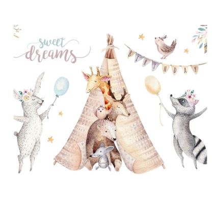 Plafonnier pour chambre d'enfant KIDS ROOM 1xE27/60W/230V Ø 40 cm à motifs animaux