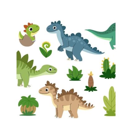 Plafonnier pour chambre d'enfant KIDS ROOM 1xE27/60W/230V Ø 40 cm, motif dinosaure