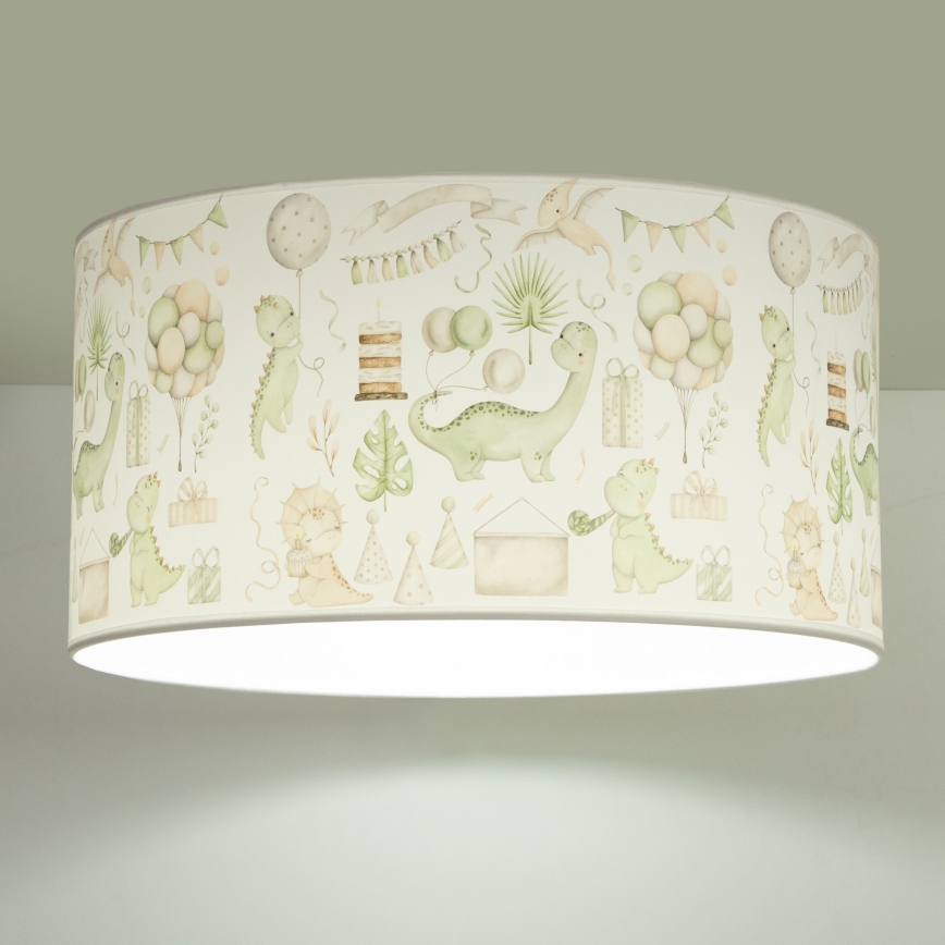 Plafonnier pour chambre d'enfant KIDS ROOM 1xE27/60W/230V Ø 40 cm motif dinosaure