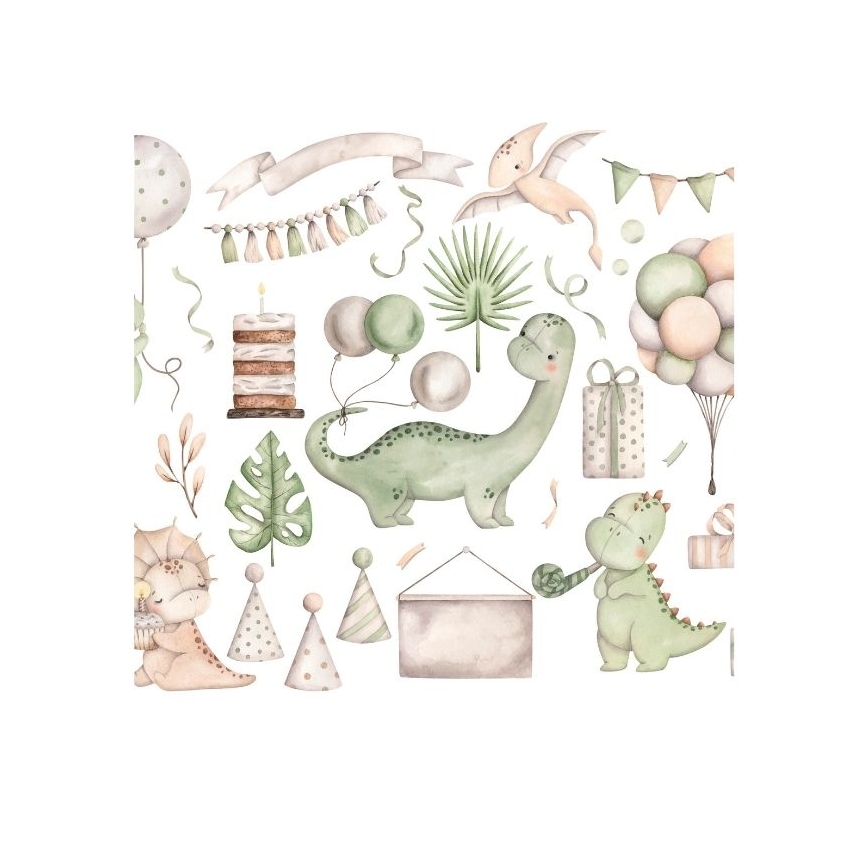 Plafonnier pour chambre d'enfant KIDS ROOM 1xE27/60W/230V Ø 40 cm motif dinosaure