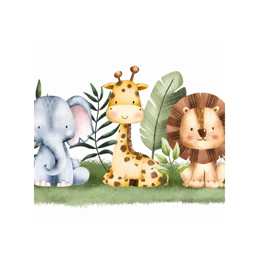 Plafonnier pour chambre d'enfant KIDS ROOM 1xE27/60W/230V Ø 40 cm motif jungle