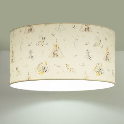 Plafonnier pour chambre d'enfant KIDS ROOM 1xE27/60W/230V Ø 40 cm, motifs animaux