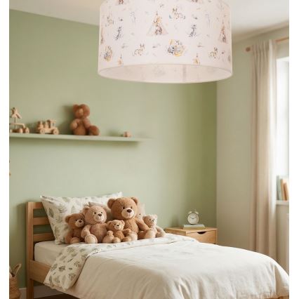 Plafonnier pour chambre d'enfant KIDS ROOM 1xE27/60W/230V Ø 40 cm, motifs animaux
