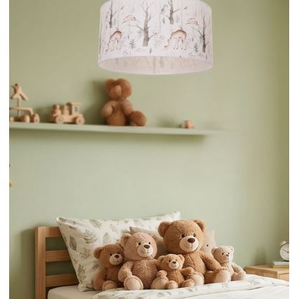 Plafonnier pour chambre d'enfant KIDS ROOM 1xE27/60W/230V Ø 40 cm, motifs d'animaux