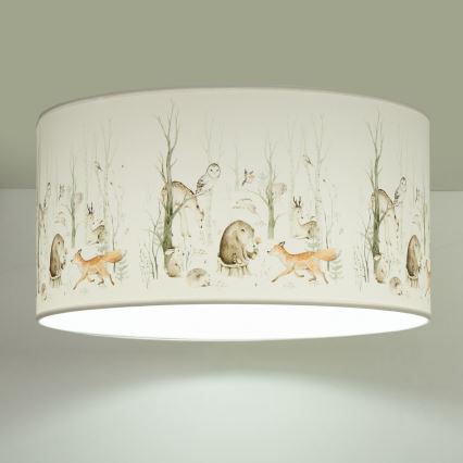Plafonnier pour chambre d'enfant KIDS ROOM 1xE27/60W/230V Ø 40 cm, motifs d'animaux