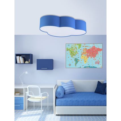 Plafonnier pour enfants CLOUD MINI 2xE27/15W/230V