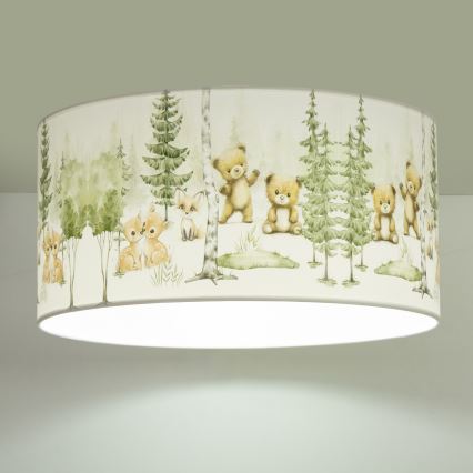 Plafonnier pour enfants KIDS ROOM 1xE27/60W/230V Ø 40 cm — motifs animaux