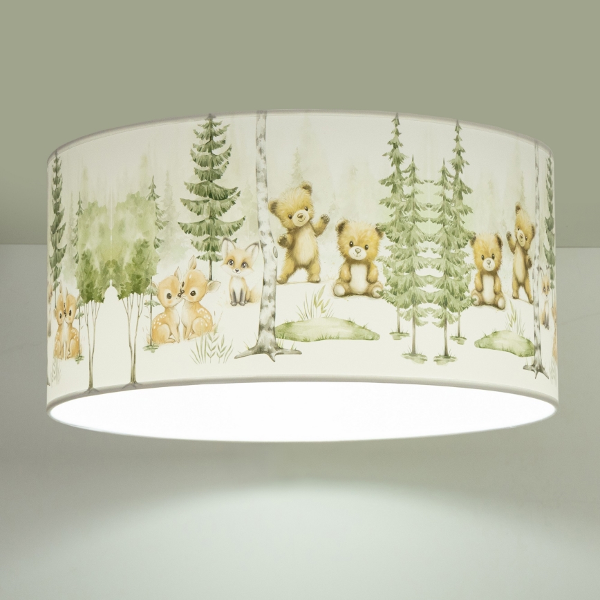 Plafonnier pour enfants KIDS ROOM 1xE27/60W/230V Ø 40 cm — motifs animaux
