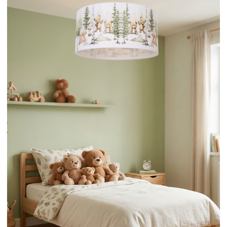 Plafonnier pour enfants KIDS ROOM 1xE27/60W/230V Ø 40 cm — motifs animaux
