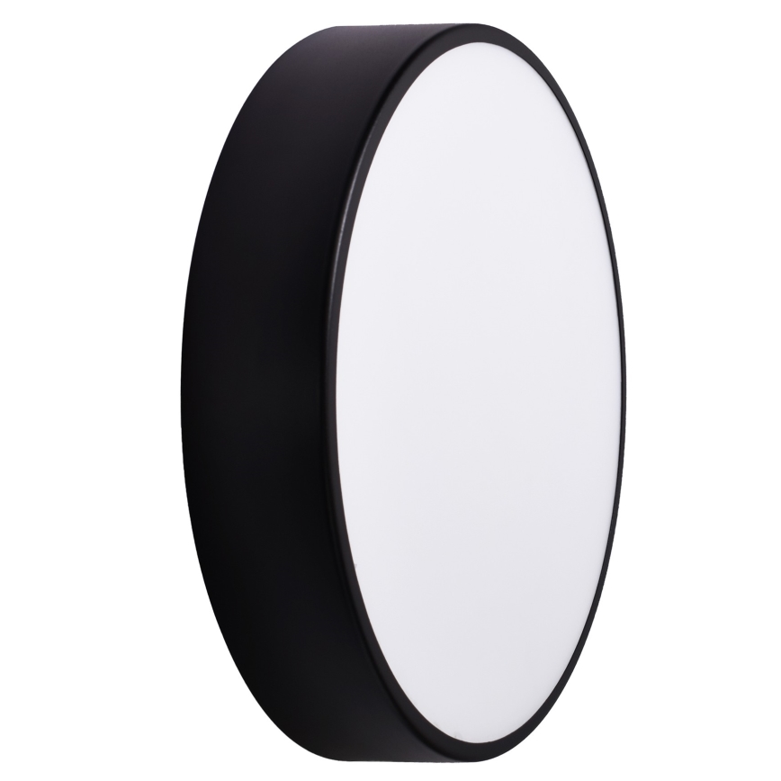 Plafonnier pour salle de bains avec capteur CLEO 3xE27/24W/230V Ø 40 cm, noir, IP54