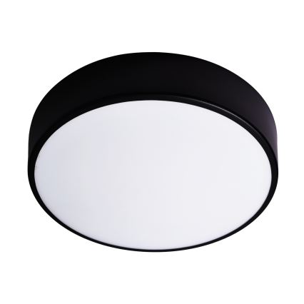 Plafonnier pour salle de bains avec capteur CLEO 3xE27/24W/230V Ø 40 cm, noir, IP54
