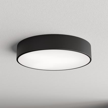 Plafonnier pour salle de bains avec capteur CLEO 3xE27/24W/230V Ø 40 cm, noir, IP54