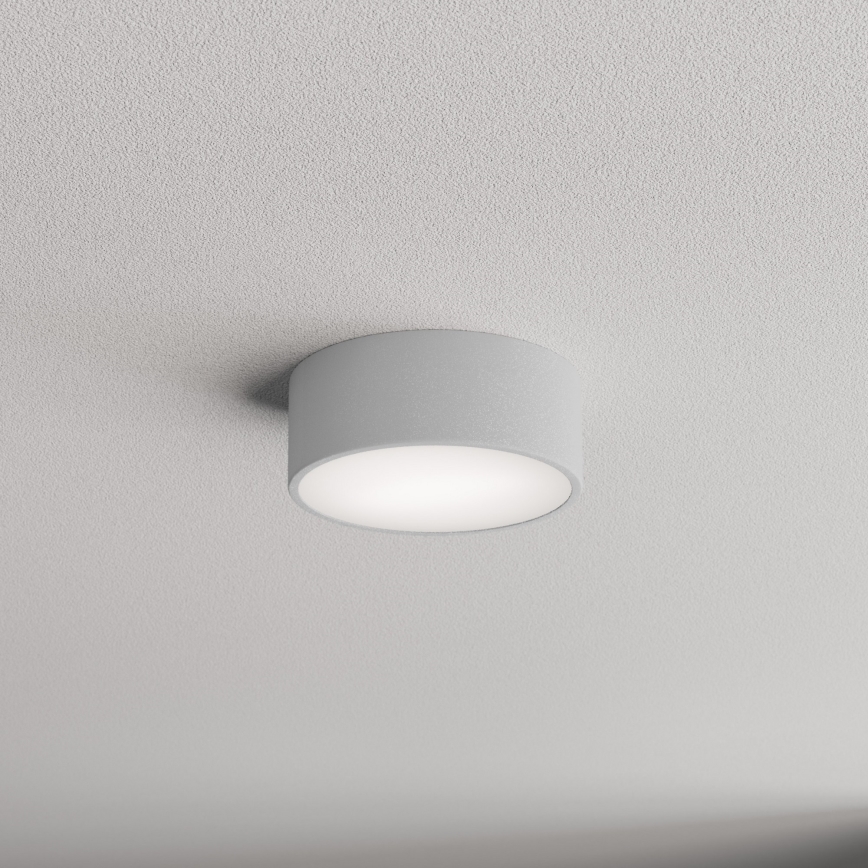 Plafonnier pour salle de bains avec détecteur CLEO 1xE27/24W/230V Ø 20 cm IP54 gris