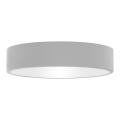 Plafonnier pour salle de bains CLEO avec détecteur, 3xE27/24W/230V, diamètre 40 cm, gris, IP54