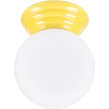 Plafonnier pour salle de bains ZORI 1xG9/8W/230V Ø 12 cm IP44 jaune