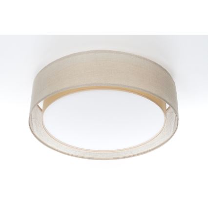 Plafonnier PURO 2x E27/40 W/230 V Ø 60 cm beige