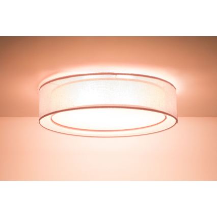Plafonnier PURO 2xE27/40W/230V, Ø 50 cm, rose