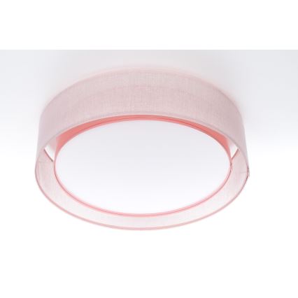 Plafonnier PURO 2xE27/40W/230V, Ø 50 cm, rose