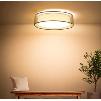 Plafonnier PURO 2xE27/40W/230V Ø 60 cm vert