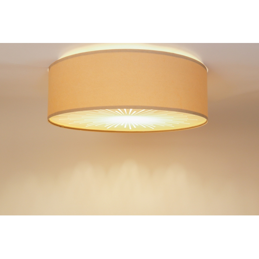 Plafonnier RAYS 2xE27/60W/230V d. 60 cm crème