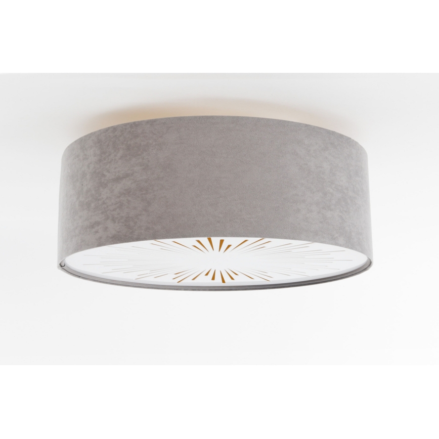 Plafonnier RAYS 2xE27/60W/230V d. 60 cm gris