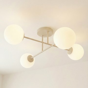 Plafonnier ROMA 4xE14/10W/230V beige