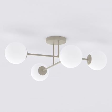 Plafonnier ROMA 4xE14/10W/230V beige