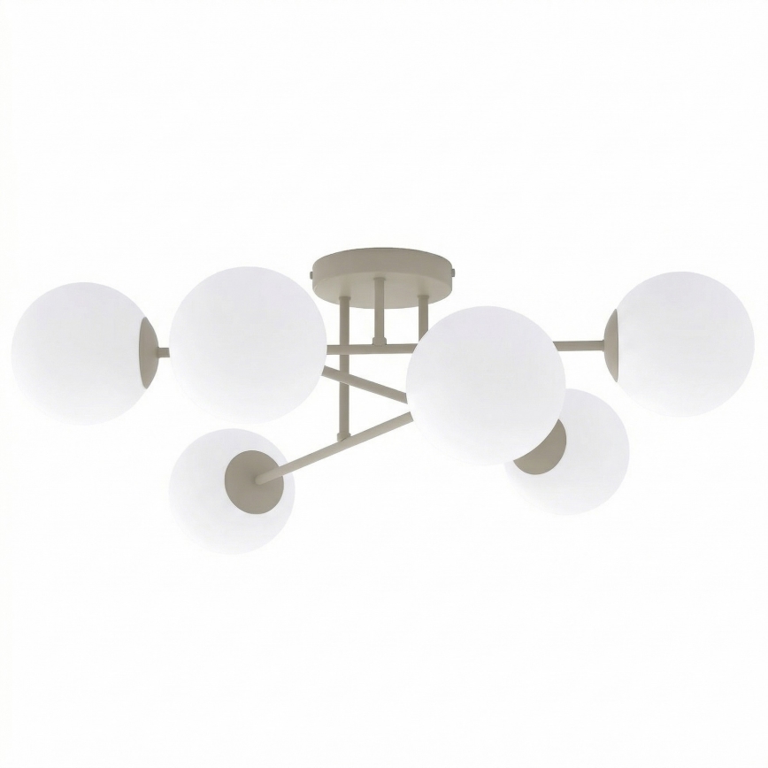 Plafonnier ROMA 6xE14/10W/230V beige