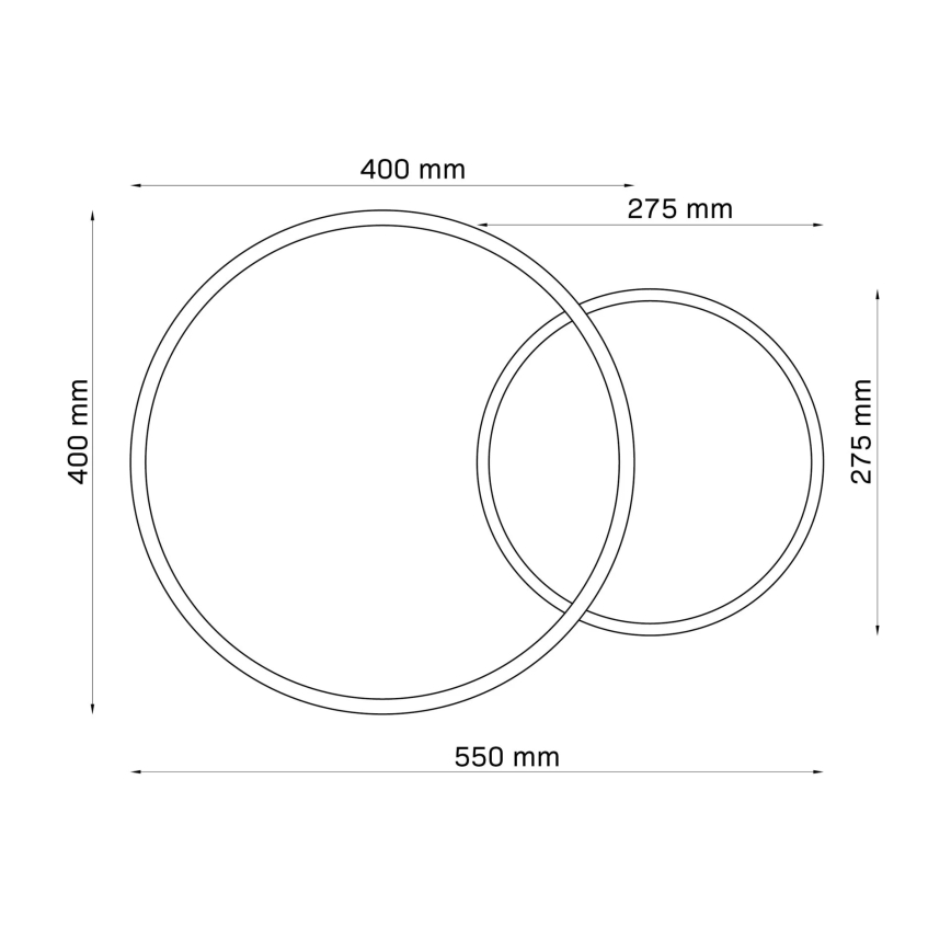 Plafonnier ROMAN LED/33W/230V 4000K blanc