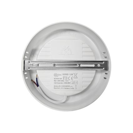 Plafonnier ROUND LED/12W/230V 4000K d. 16,7 cm blanc