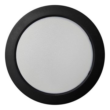 Plafonnier ROUND LED/18W/230V 4000K d. 21,7 cm noir