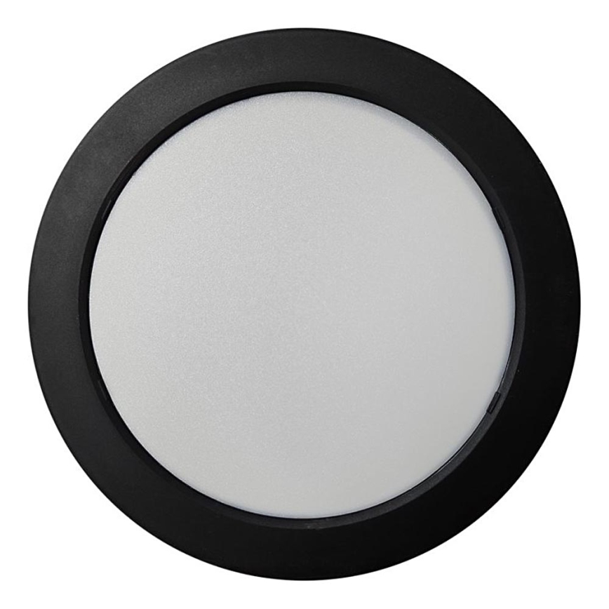 Plafonnier ROUND LED/18W/230V 4000K d. 21,7 cm noir