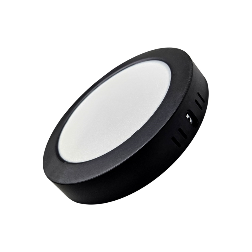 Plafonnier ROUND LED/18W/230V 4000K d. 21,7 cm noir