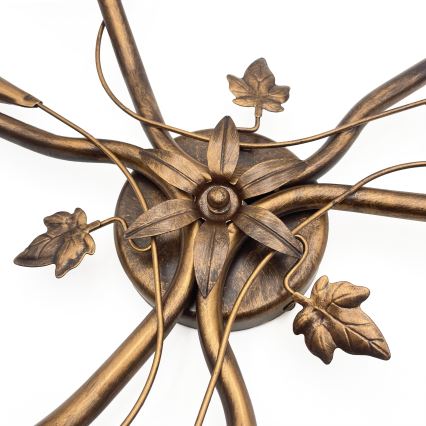 Plafonnier ROZETA 3xE14/40W/230V, finition bronze