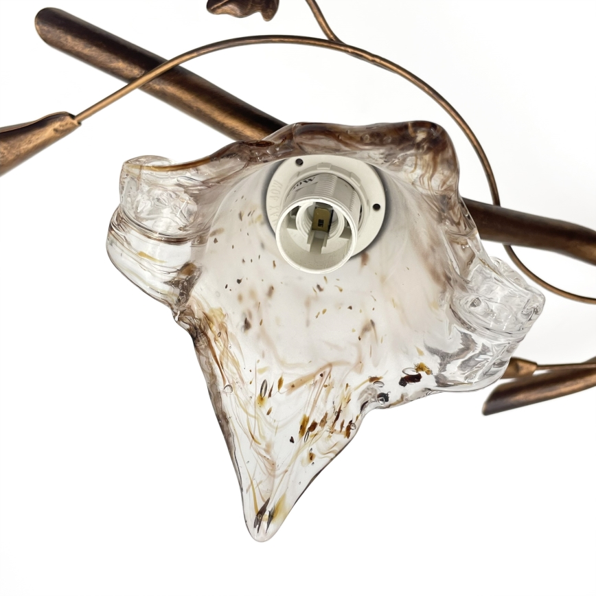 Plafonnier ROZETA 3xE14/40W/230V, finition bronze