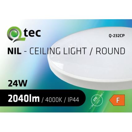 Plafonnier salle de bain CIRCLE LED/24W/230V 4000K d. 37 cm IP44 blanc