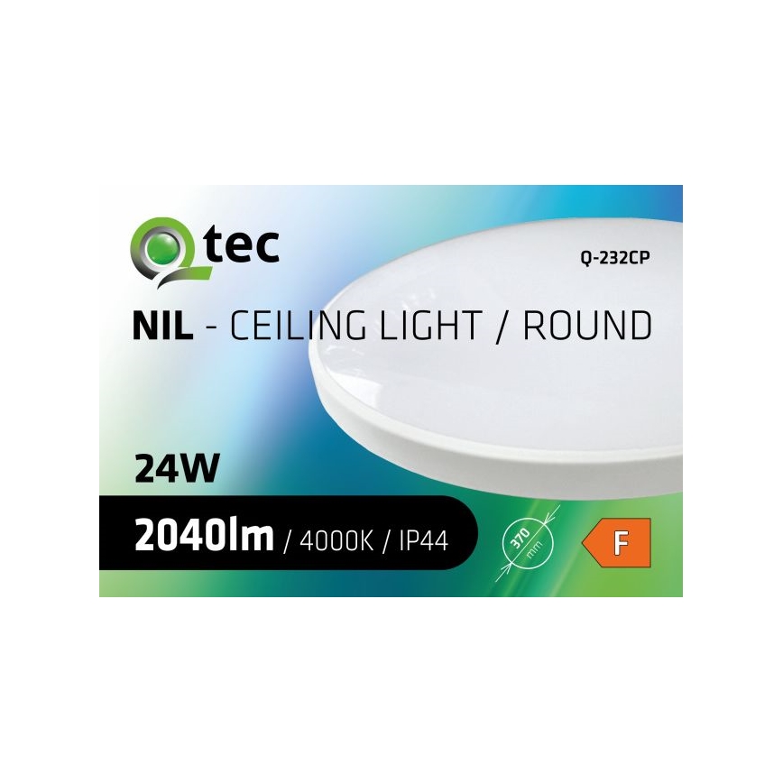 Plafonnier salle de bain CIRCLE LED/24W/230V 4000K d. 37 cm IP44 blanc