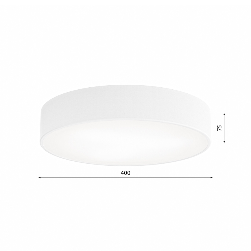 Plafonnier salle de bain CLEO 3xE27/24W/230V d. 40 cm blanc IP54