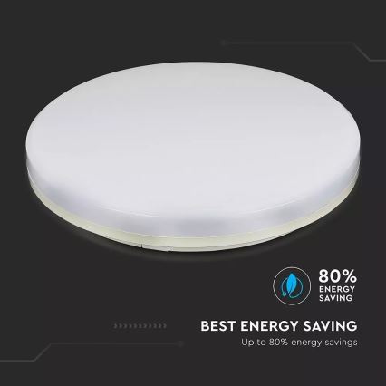 Plafonnier salle de bain DOME LED/25W/230V IP44 d. 30 cm