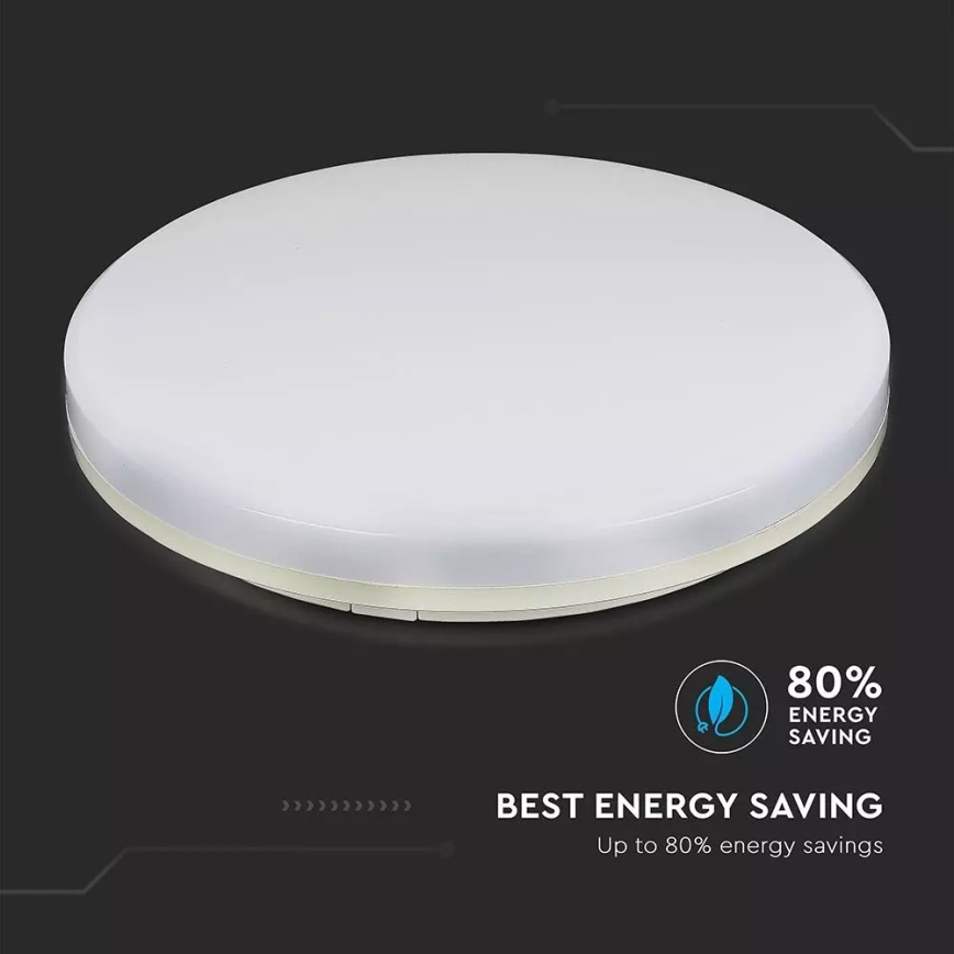 Plafonnier salle de bain DOME LED/25W/230V IP44 d. 30 cm