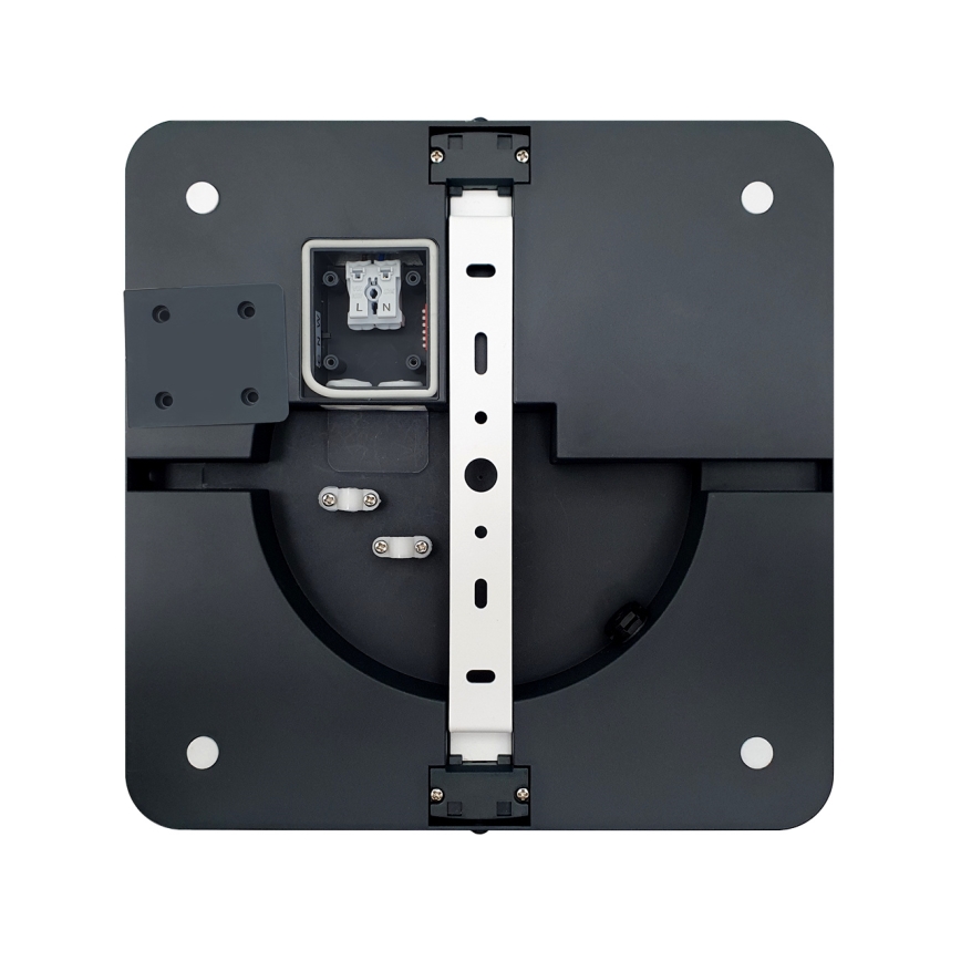 Plafonnier salle de bain ELLÉ LED/24W/230V 3000/4000/6500K 26x26 cm IP54 anthracite