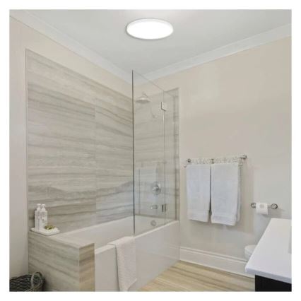 Plafonnier salle de bain LED/18W/230V 3000/4000/5700K IP55 blanc