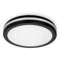 Plafonnier salle de bain LED/18W/230V 3000/4000/6500K IP65 d. 30 cm noir