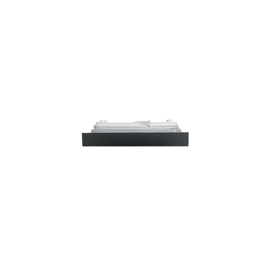 Plafonnier salle de bain LED/18W/230V 6500K IP44 22,5x22,5 cm noir