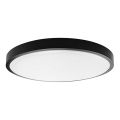 Plafonnier salle de bain LED/24W/230V 6500K IP44 d. 29,5 cm noir