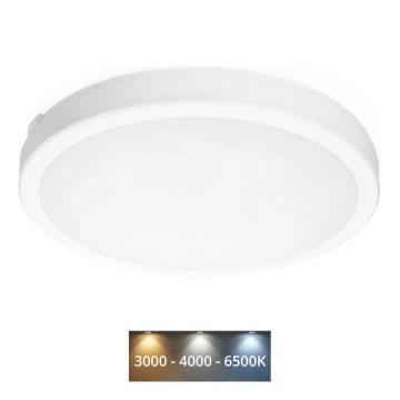 Plafonnier salle de bain NAIROS LED/36W/230V 3000/4000/6500K IP65 d. 40 cm blanc