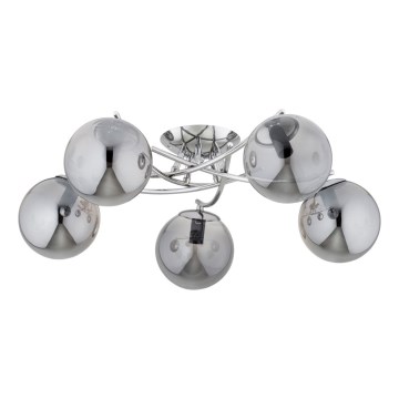 Plafonnier SAVI 5xE14/10W/230V chrome brillant